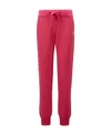 Moncler Logo Wool Sweatpants In Pink