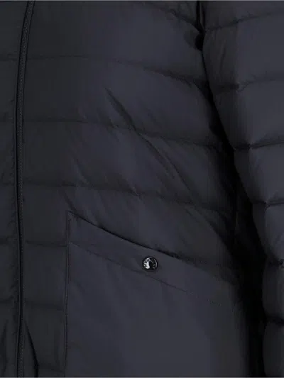 Moncler Logo Zip Down Hede Jacket In Black