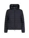 Moncler Down Water-repellent Hede Jacket In Blue