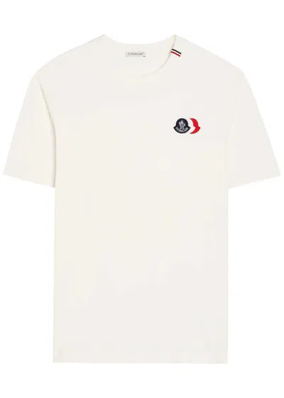 MONCLER MONCLER LOGO-APPLIQUÉD COTTON T-SHIRT