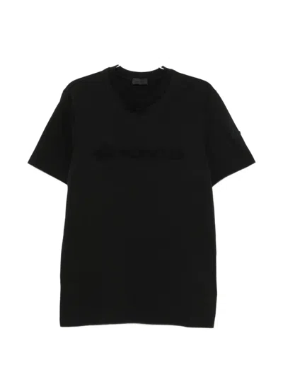 Moncler Crew Neck Regular Fit Short Sleeve T-shirt In Black