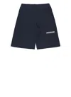 Moncler Logoed Bermuda Shorts In Blue