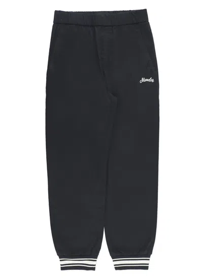 Moncler Kids' Logoed Pants In Black
