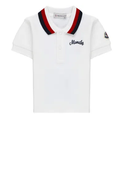 Moncler Babies' Logoed Shirt In White