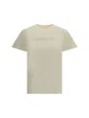 Moncler Cotton Tshirt With Logo In Neutral