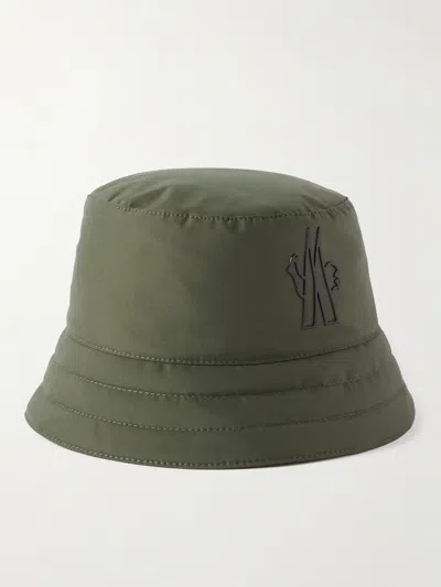 Moncler Logo-embellished Gore-tex Bucket Hat In Green