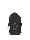 Moncler Logo-embossed Drawstring Backpack In Black