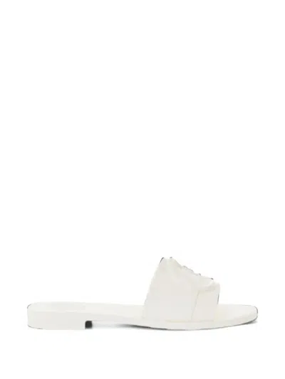 Moncler Logo-embossed Sandals In Neutral