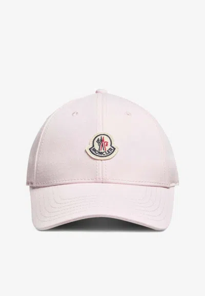 Moncler Logo-embroidered Baseball Cap In White
