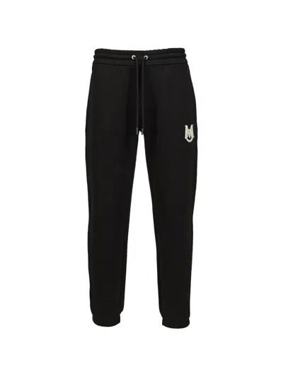 Moncler Logo-embroidered Track Pants In Black