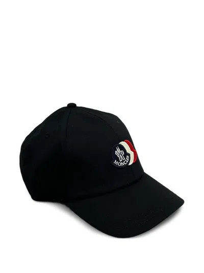 Moncler Logo-patch Baseball Cap In Black