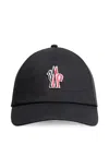 Moncler Grenoble Baseball Logo-embroidered Cotton Baseball Cap In Red