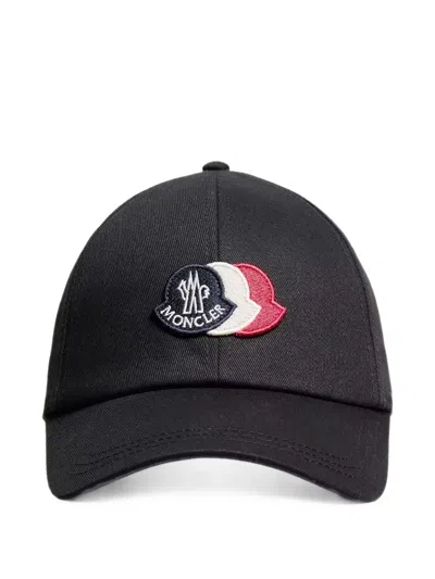 Moncler Logo-patch Baseball Cap In Black