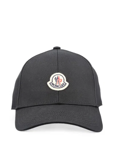 Moncler Logo-patch Baseball Cap In Gray
