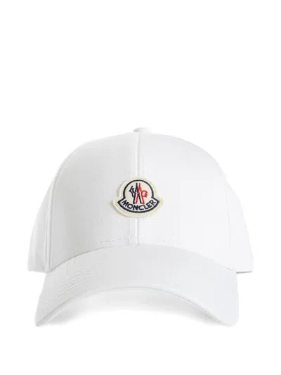 Moncler Logo-patch Baseball Cap In White
