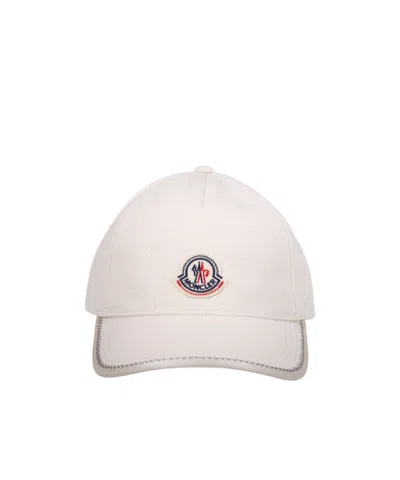 Moncler Logo-patch Baseball Cap In White