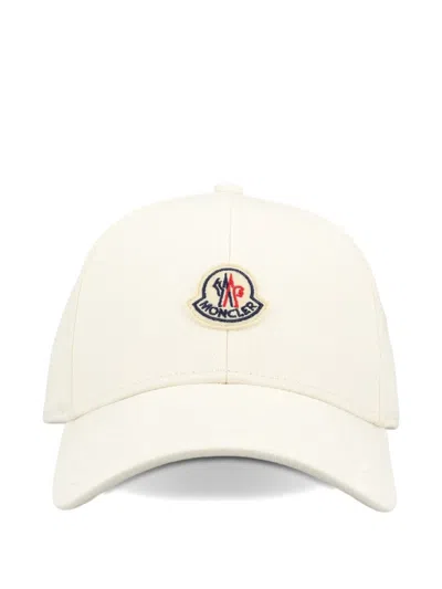 Moncler Logo-patch Baseball Cap In White