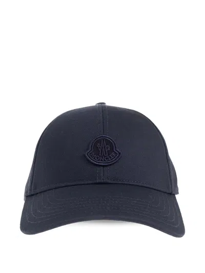 Moncler Logo-patch Cap Hat In Metallic