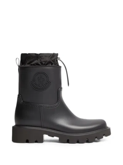 Moncler Woman Ankle Boots Black Size 6 Synthetic Material