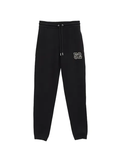 Moncler Logo-patch Drawstring Track Pants In Black