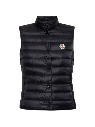 Moncler Logo-patch Gilet In Blue