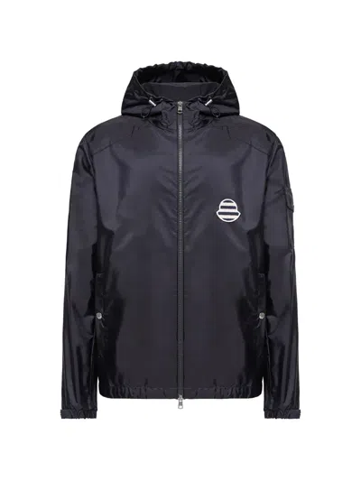 Moncler Mornay Hooded Jacket In Blue