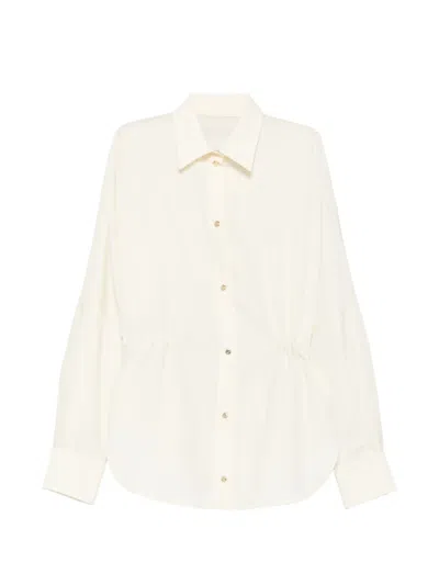 Moncler Logo-patch Long-sleeve Shirt In Neutral