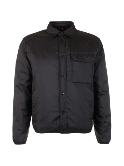 Moncler Logo-patch Padded Jacket In Black