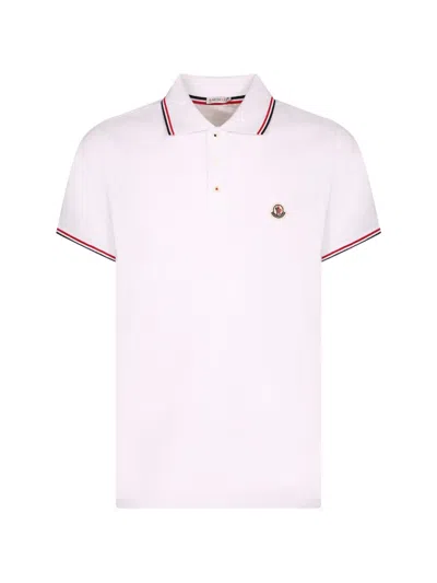 Moncler Poloshirt Mit Logo-patch In Pink