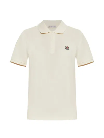 Moncler Logo-patch Polo Shirt In Multi