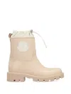 Moncler Kickstream Rubber Rain Boots In Neutral
