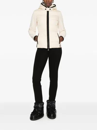 Moncler Logo-patch Ski Pants In Pink