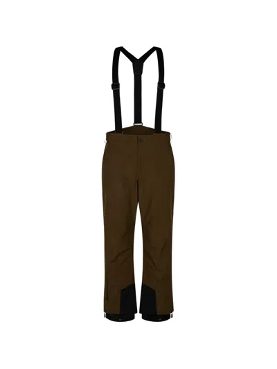 Moncler Logo-patch Ski Pants In Green