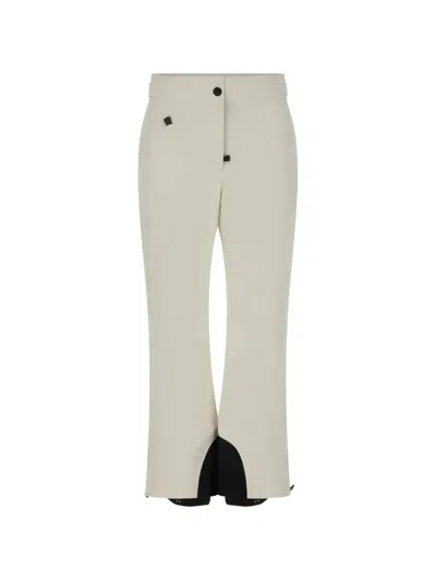 Moncler Logo-patch Ski Pants In Neutral