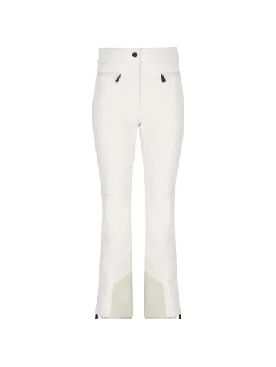 Moncler Logo-patch Ski Pants In White