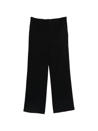 Moncler Logo-patch Straight-leg Trousers In Multi