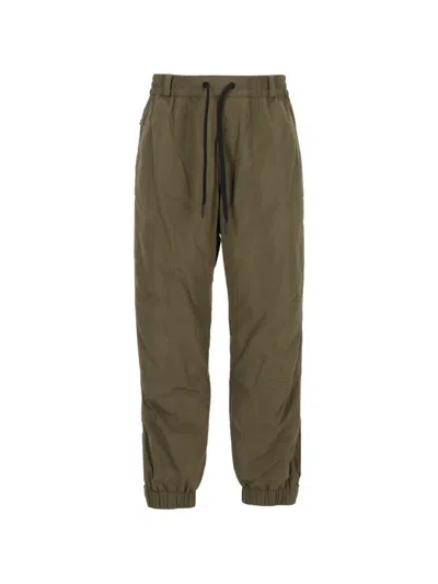 Moncler Logo-patch Track Pants In Green