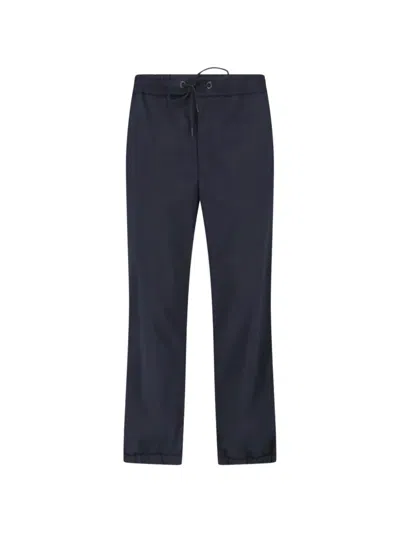 Moncler Logo-patch Track Pants In Blue