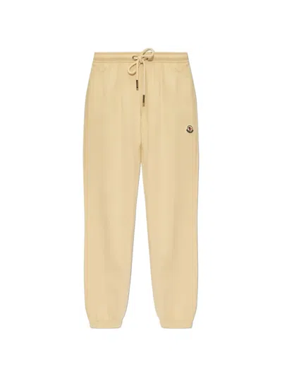 Moncler Logo-patch Track Pants In Neutral