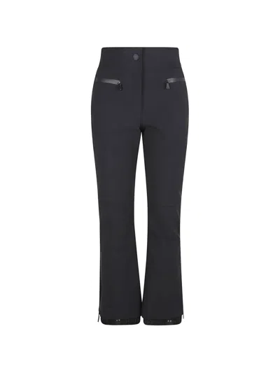 Moncler Logo-patch Trousers In Black