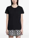 Moncler Logo-patch T-shirt In Black