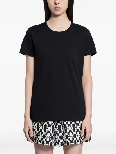 Moncler Logo-patch T-shirt In Black