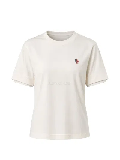 Moncler Logo-patch T-shirt In Neutral