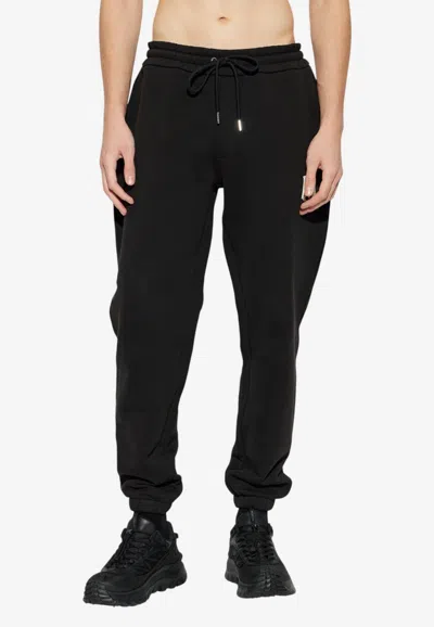 Moncler Logo-patched Track Pants In Black
