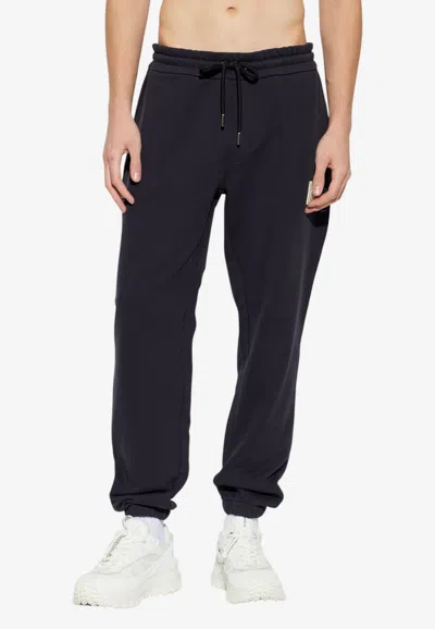 Moncler Logo-patched Track Pants In Blue