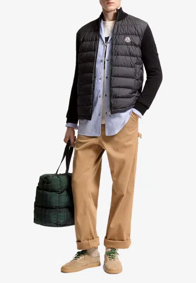 Moncler Logo-patched Zip-up Jacket In Multi