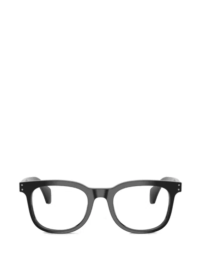 Moncler Logo-plaque Glasses In Black