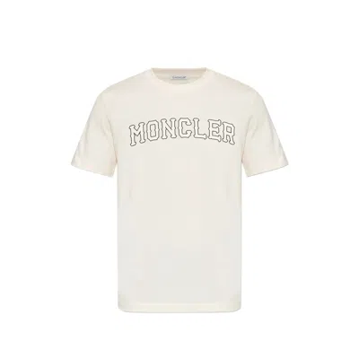 Moncler Logo-print Short-sleeve T-shirt In White