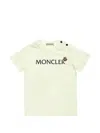 Moncler Logo-print Shoulder-button T-shirt In Neutral