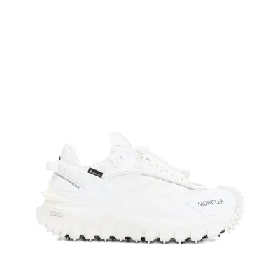 Moncler Trailgrip Gtx Low Top Mini Leather Sneakers For Women In White